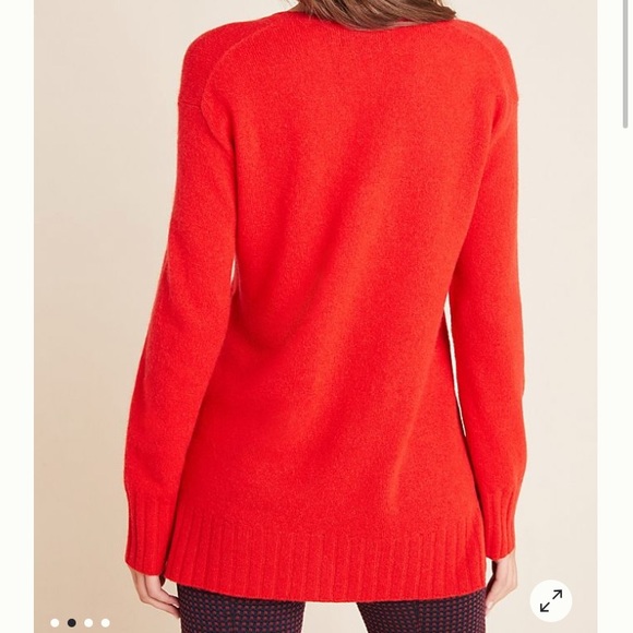 Anthropologie Colorblocked Cashmere Sweater Sz S - Picture 3 of 4